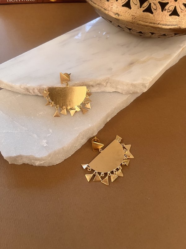 Vintage Semi Circle Earrings