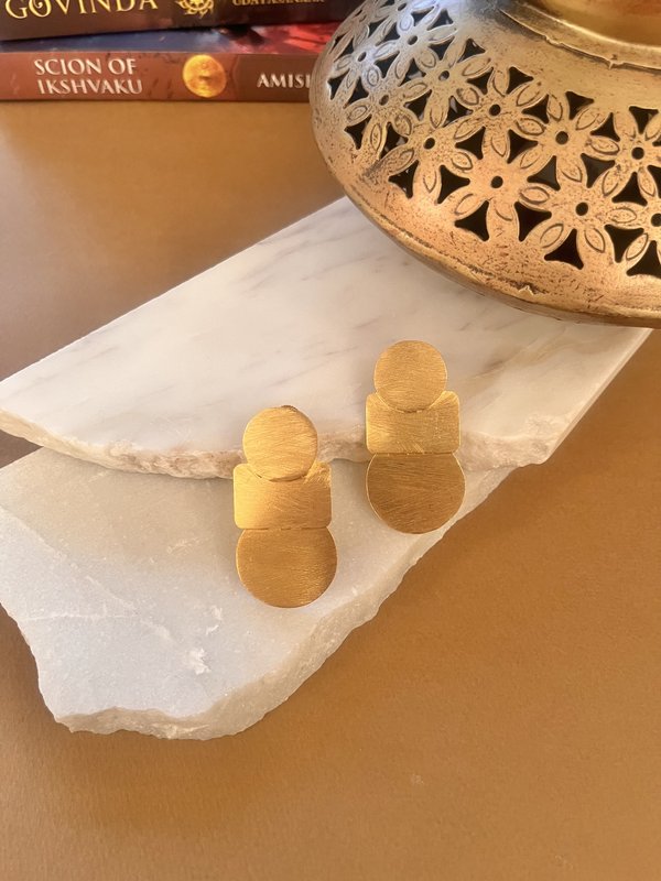 Geometric Shape Long Earrings