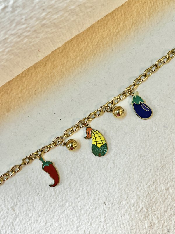 Vegetables Charms Bracelet