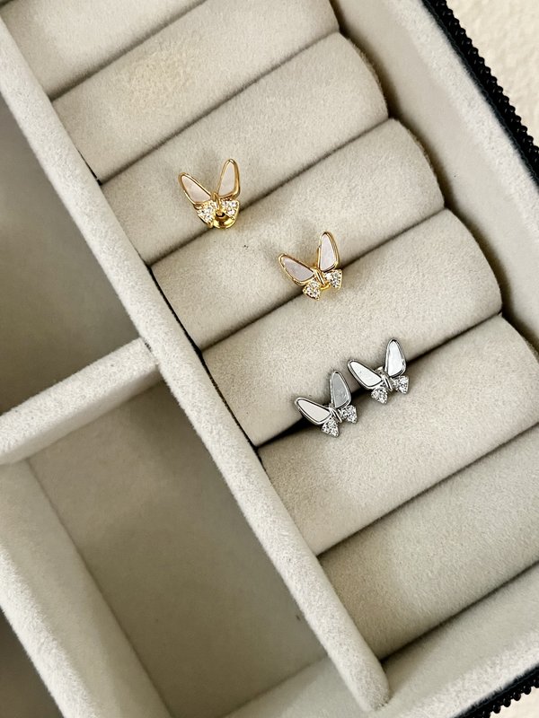 Mother of Pearl Butterfly Studs