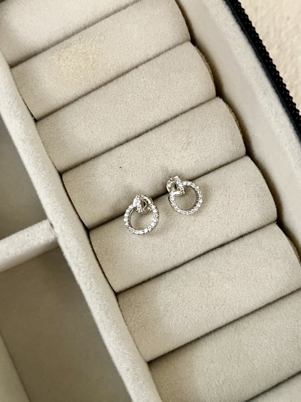 Silver Studded Studs