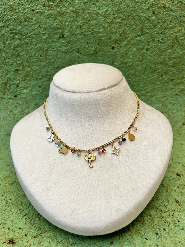 Elephant Charms Necklace