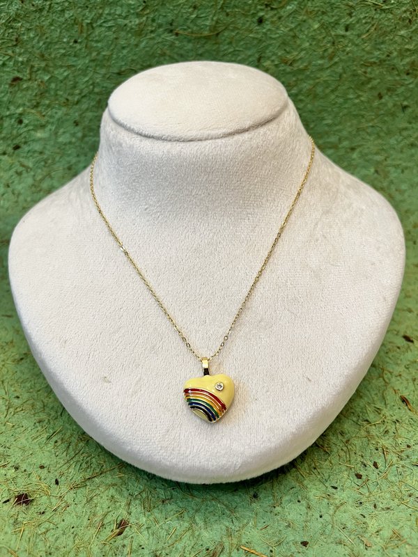 Yellow Heart Necklace