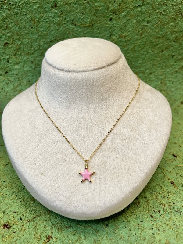 Pink Star Necklace