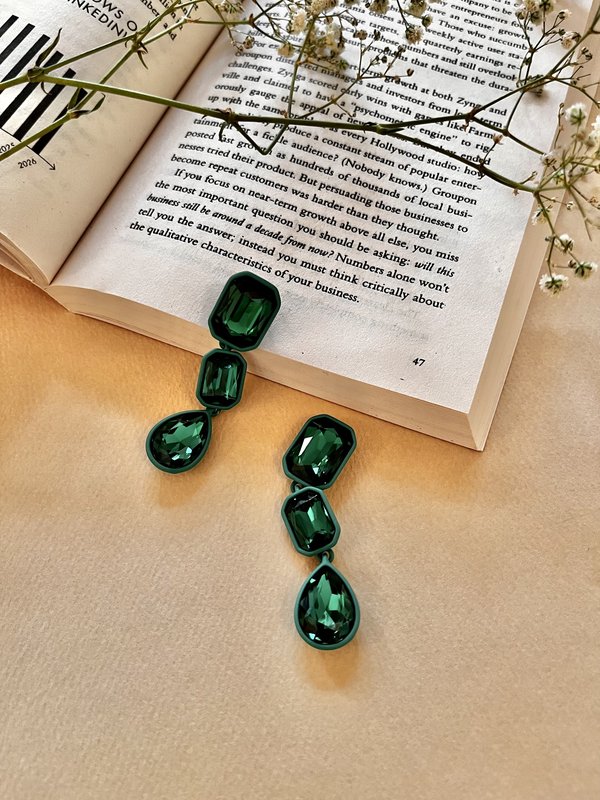 Triple Layer Long Earrings