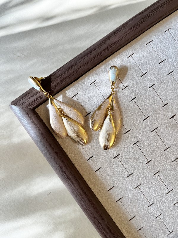 Baby Pink & Baby Blue Long Danglers