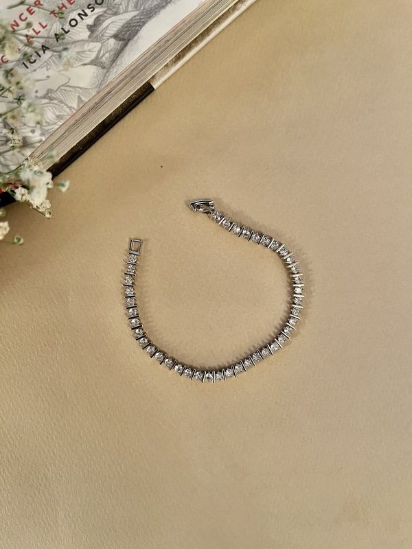 Silver Tennis Bracelet 