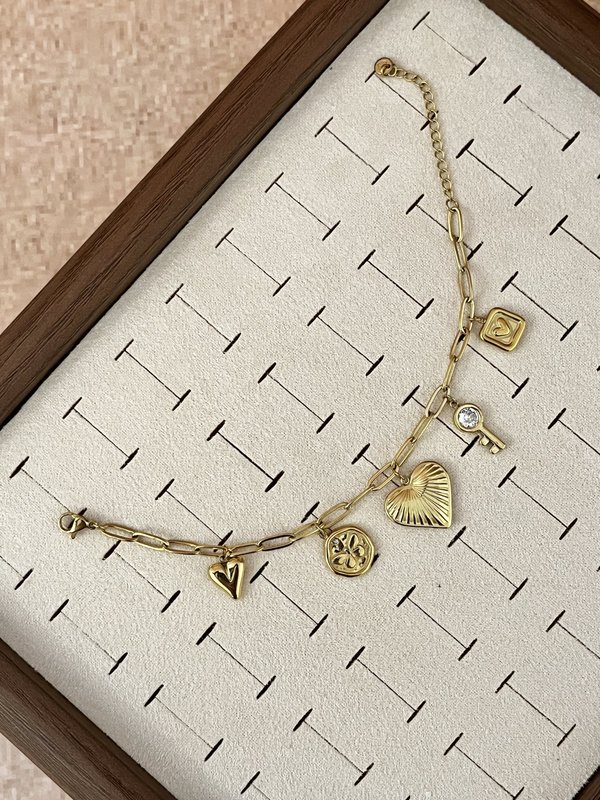 Heart Charms Bracelet 