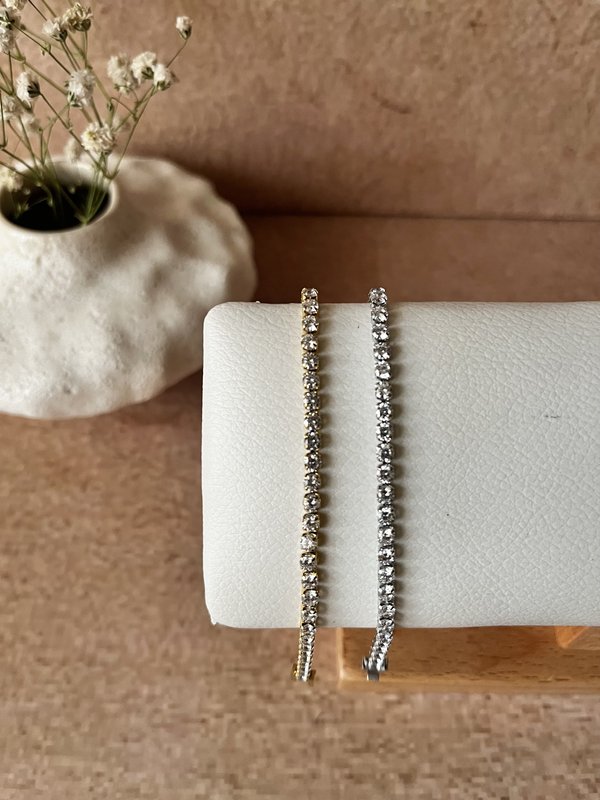 Cubic Zircon Chain Bracelet 