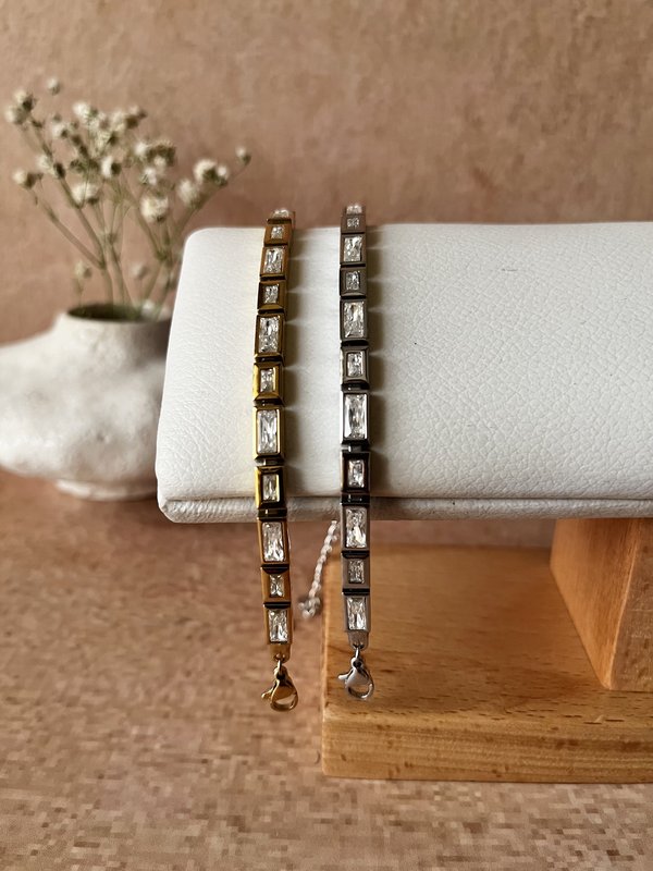 Thick zircon Chain Bracelet 