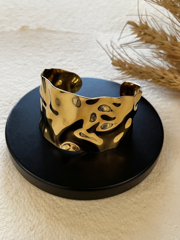 Open Hammered Cuff