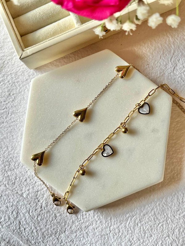 Gold Heart Bracelet