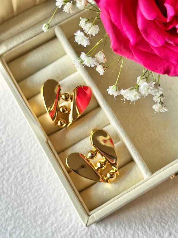 Bold Heart Studs