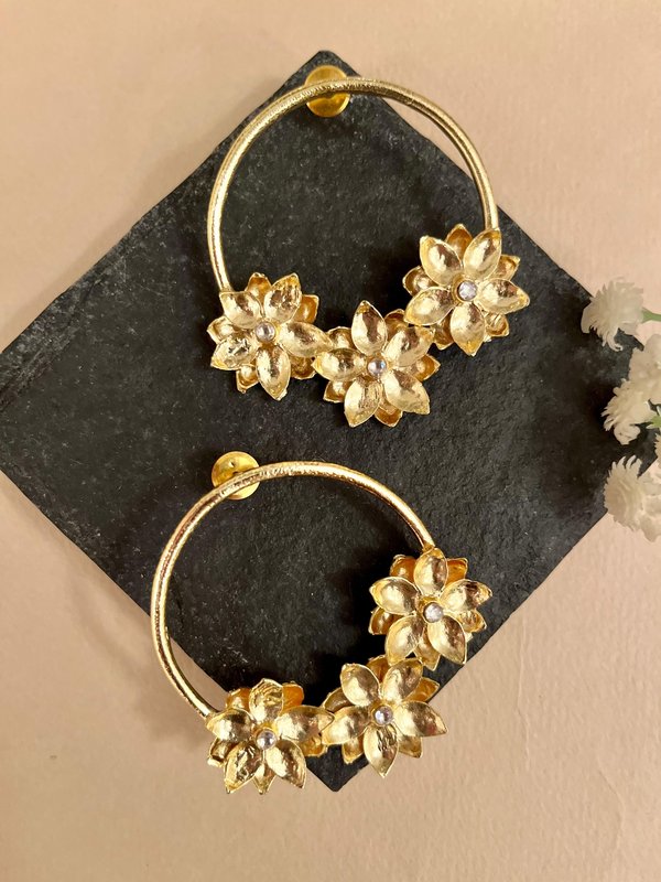 Floral Bali Earrings