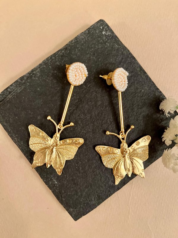 Long Butterfly Earrings