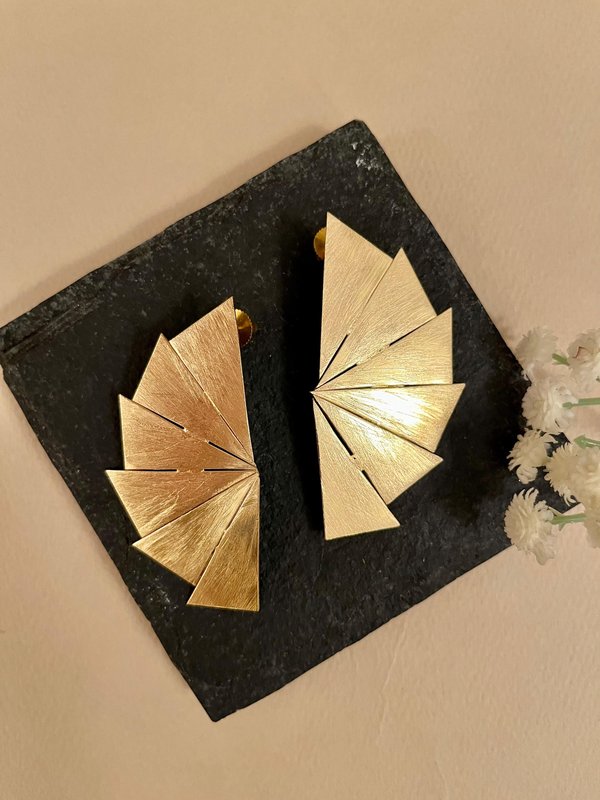 Half Circle Bat Earrings