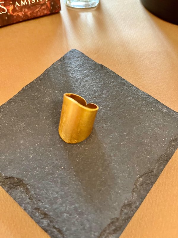 Gold Chunky Brass Ring