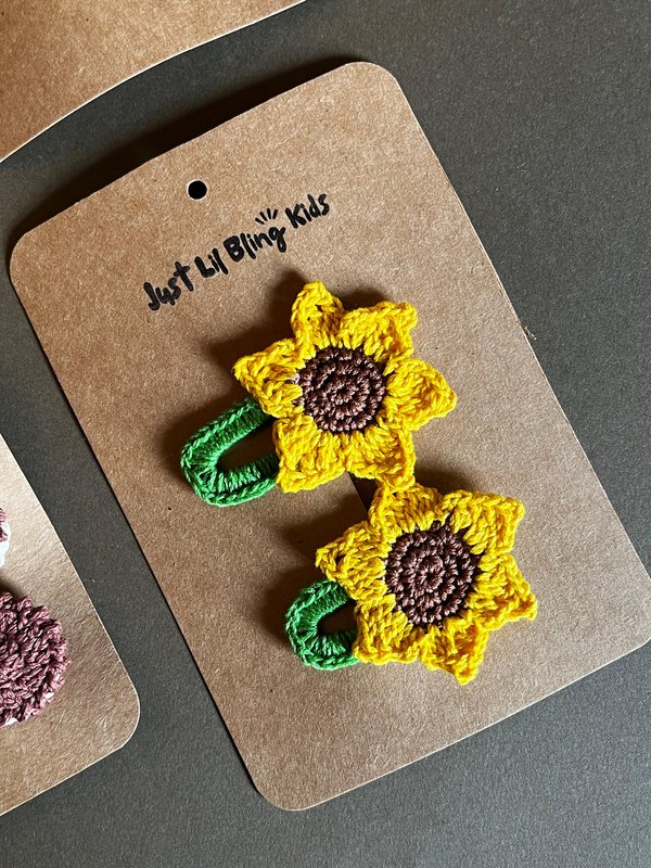 Sunflower Hair Clip (Pair)