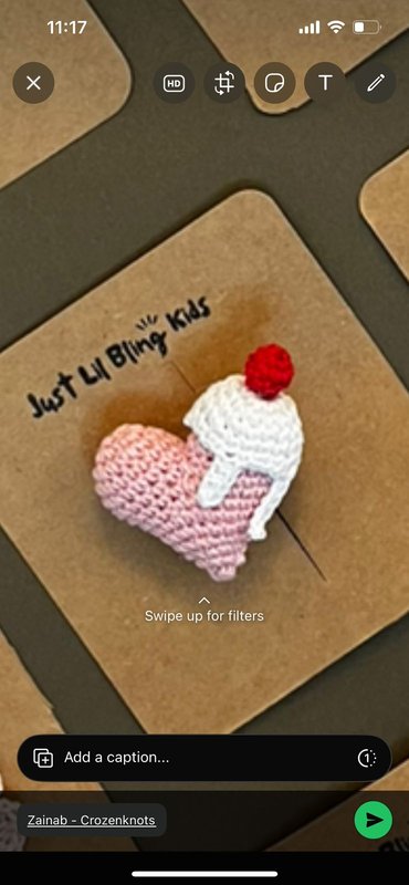 Pink Heart with Cherry (Pack of 1) (Pre-order)