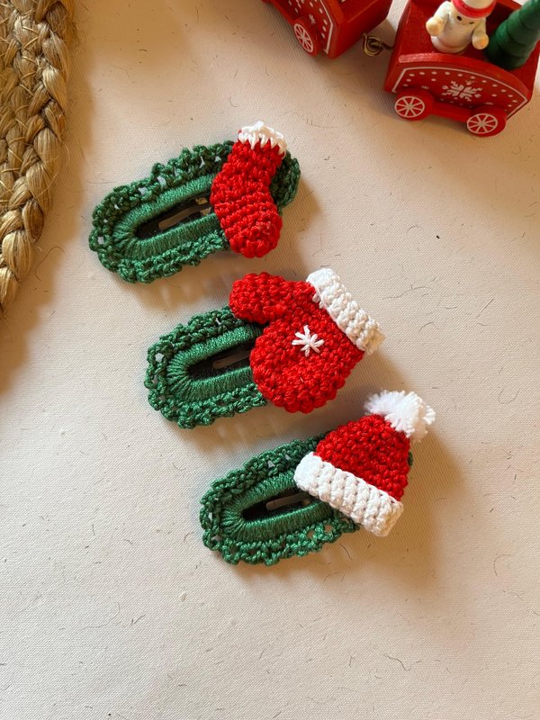 Christmas Hair Clips (Pack of 3)