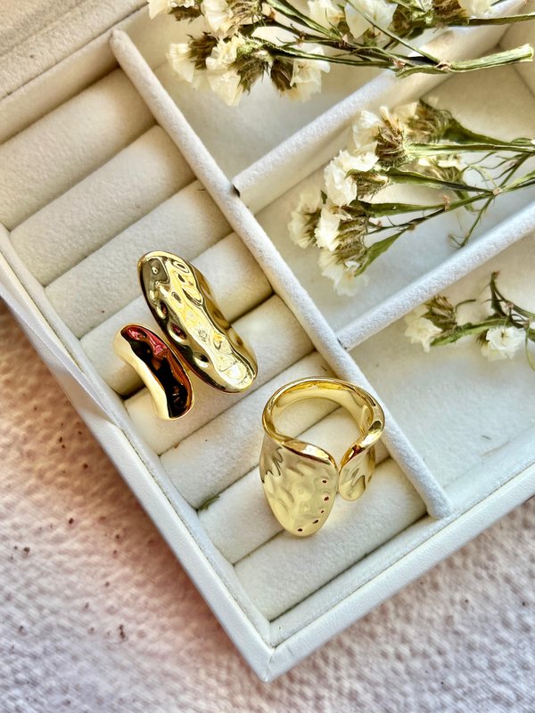 Chunky Hammered Ring