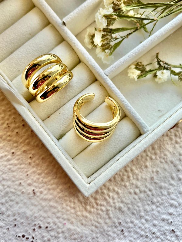 Thick Triple Layer Ring