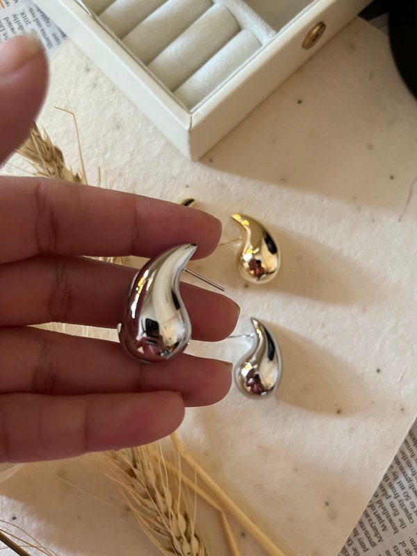Big Drop Shape Studs