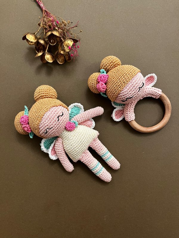 Fairy Doll + Teether Set (Set of 2) ( Pre Order - TAT 15 days)