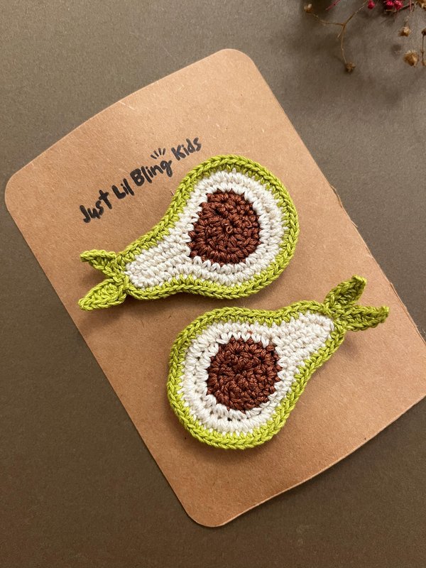Avocado Hair Clip (Pair) (Pre-order)
