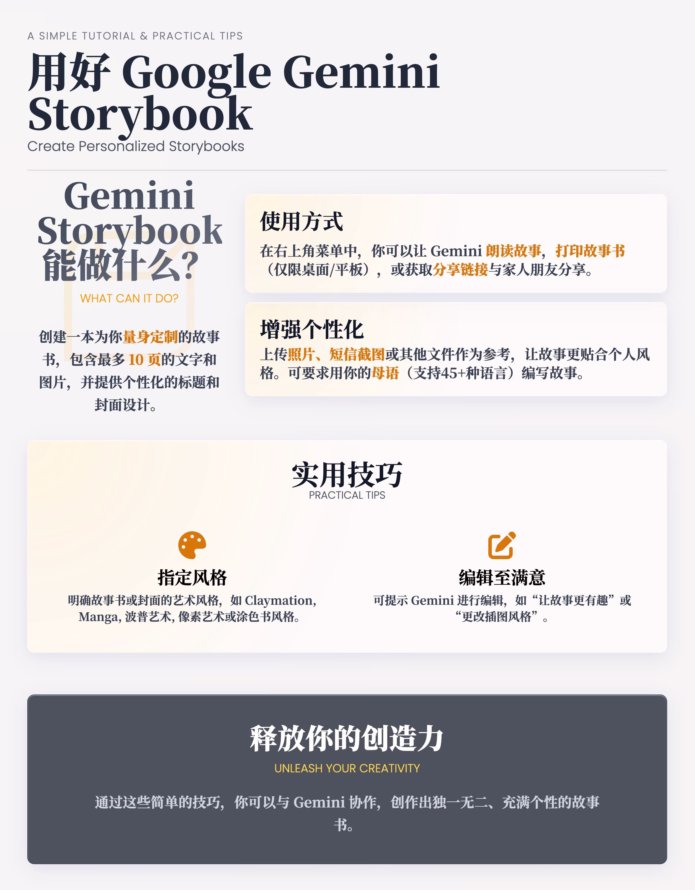 AI资讯:Google Gemini Storybook 使用技巧