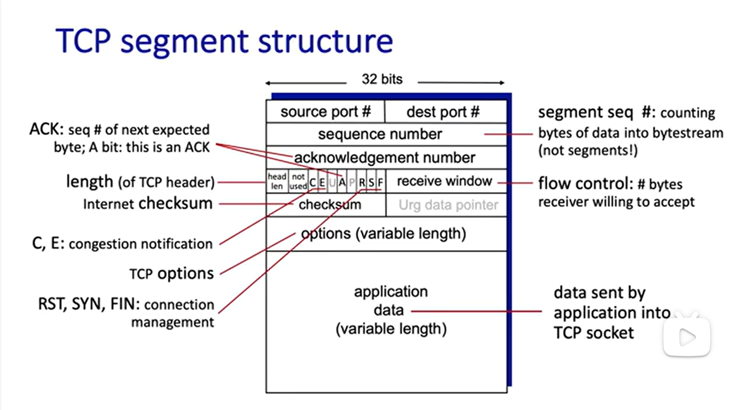 TCP Segment Structure