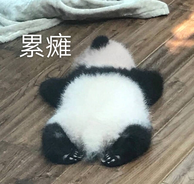 憔悴熊猫表情包图片