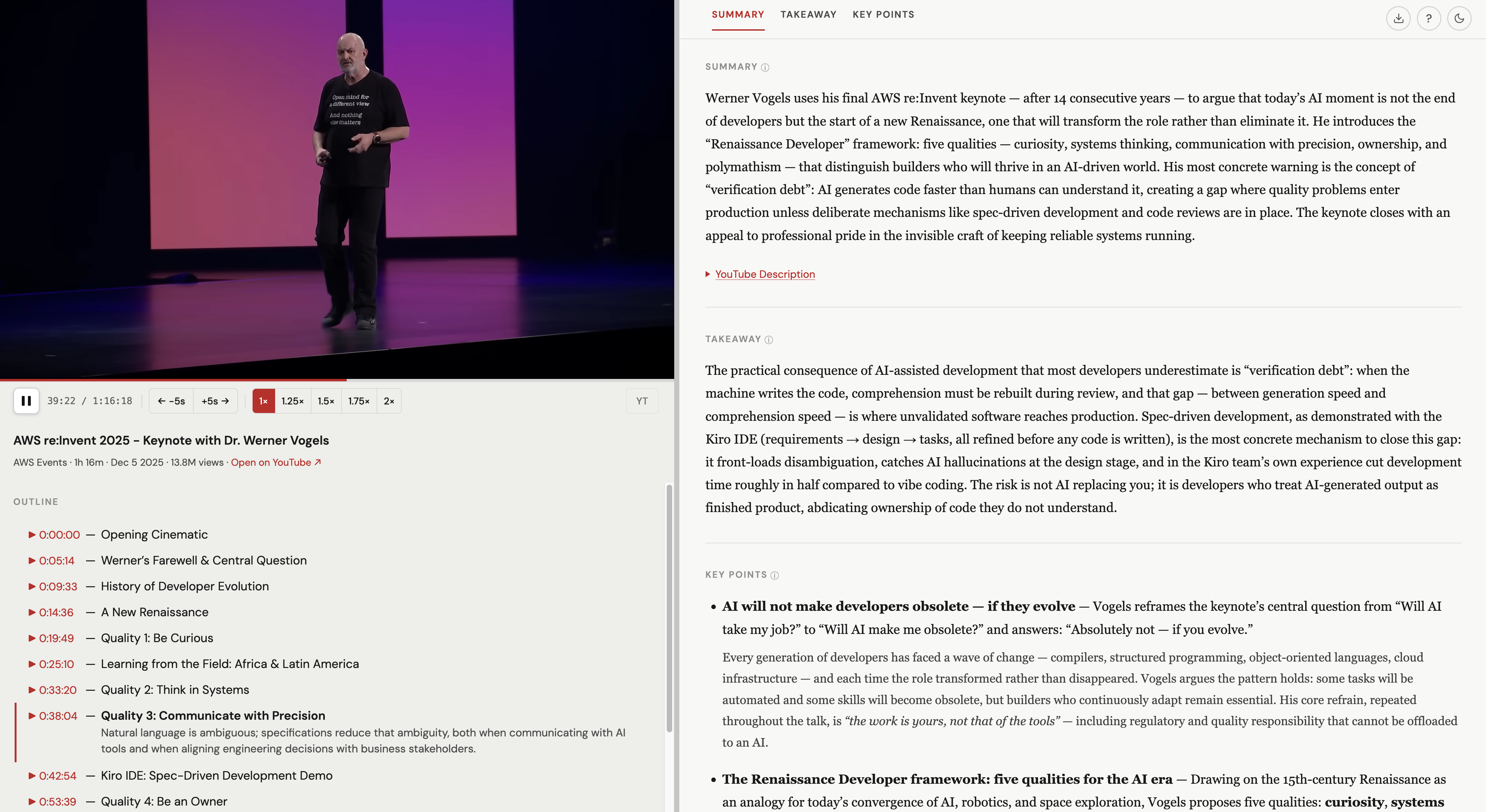 video-lens example report