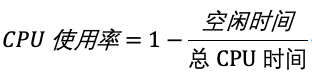 CPU使用率公式