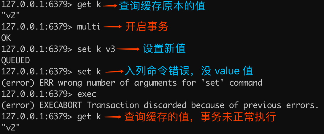 入列错误导致事务结束