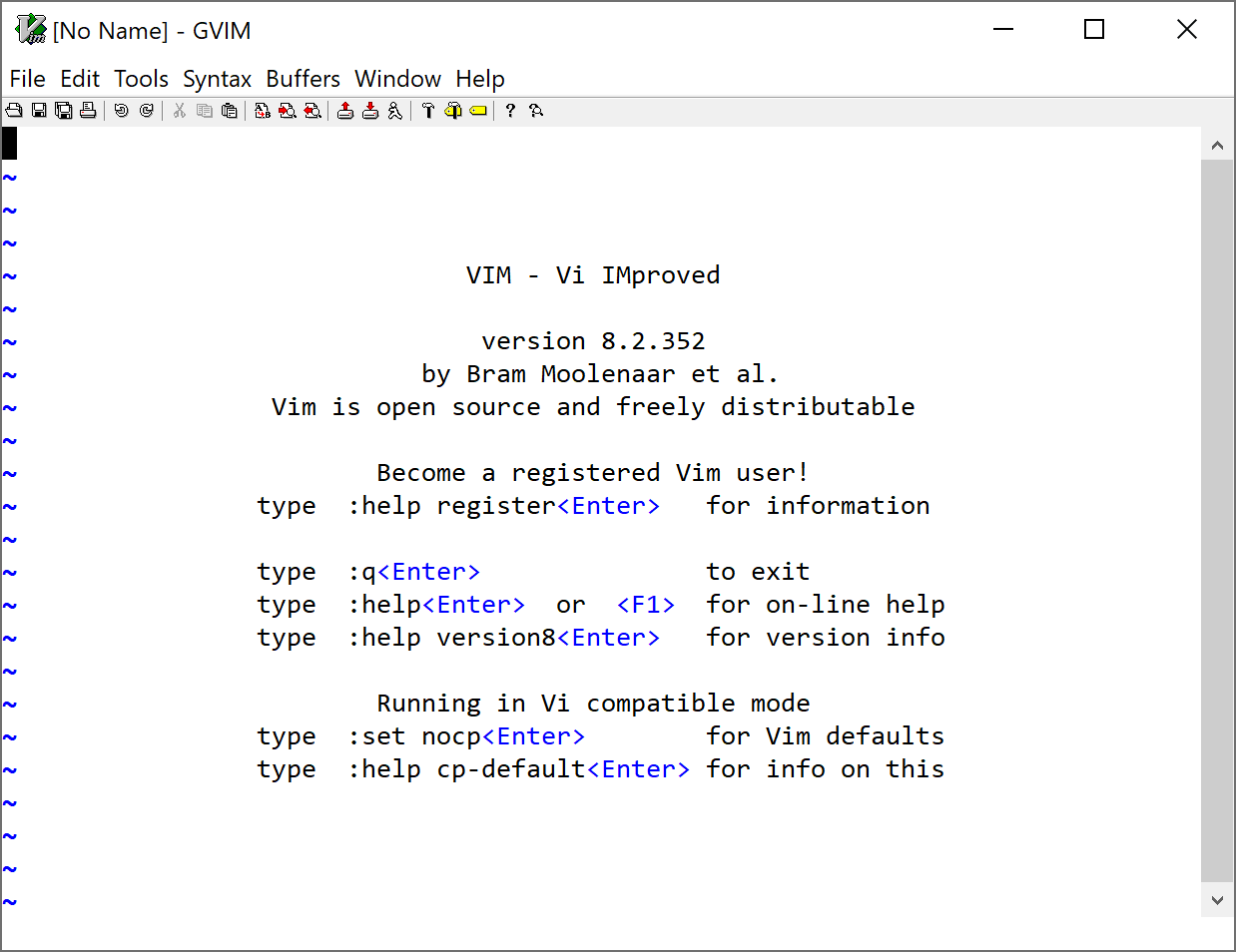 设置了10磅Consolas字体的Vim