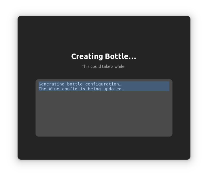 Create Bottle 3