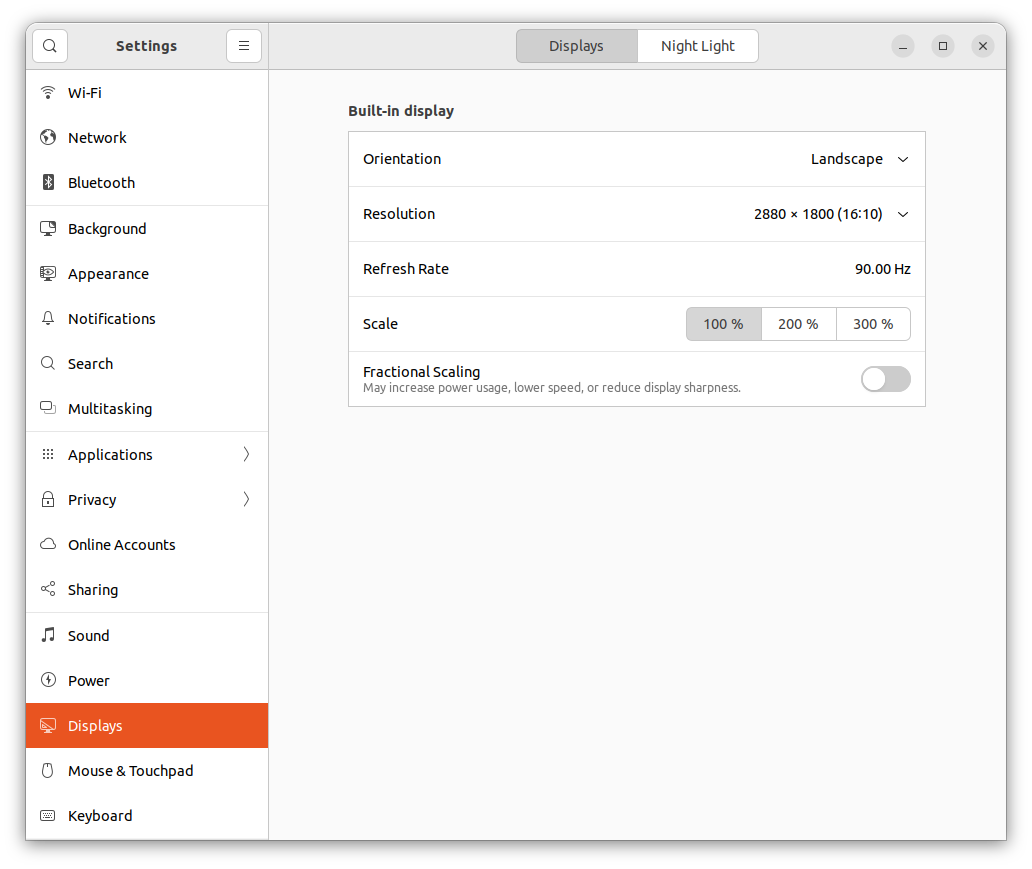 Settings - Displays - Resolution