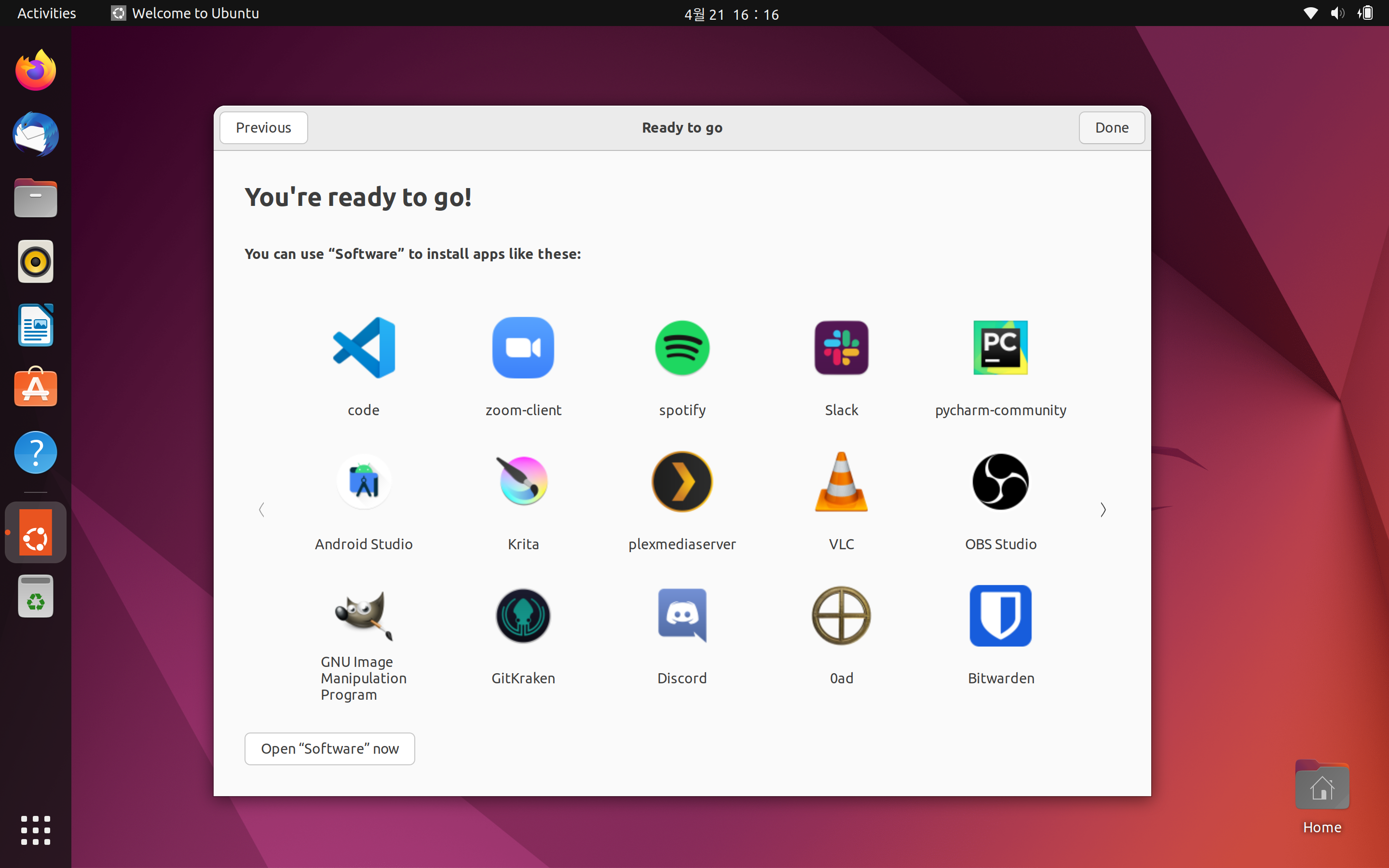 Ubuntu - Ready to go