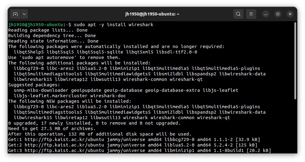 Wireshark Install