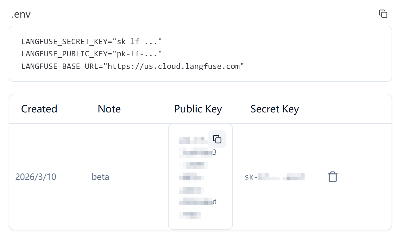 langfuse api key