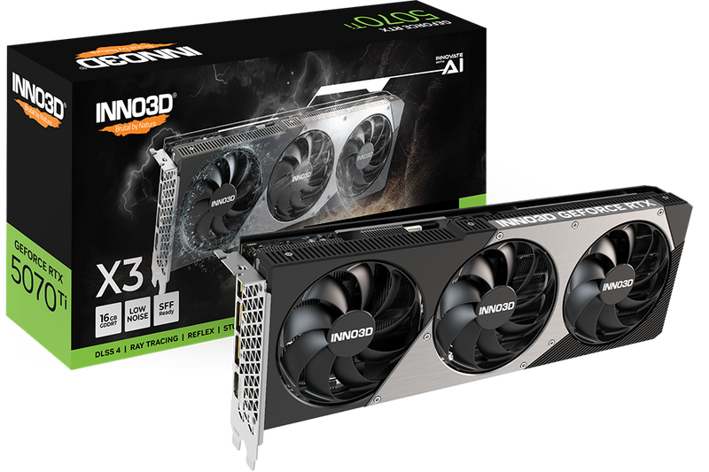 INNO3D RTX 5070 TI X3 16GB GRAPHICS CARD