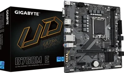 Gigabyte B760M E (Rev. 1.0) Intel B760 Express Chipset Micro ATX Motheboard