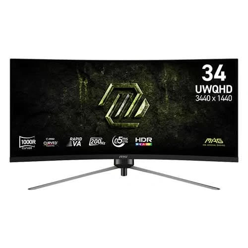 MSI MAG 345CQRF E20 34 Inch UWQHD Curved Gaming Monitor