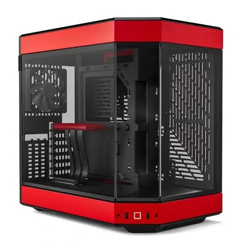 HYTE Y60 Red and Black E-ATX Mid Tower Case