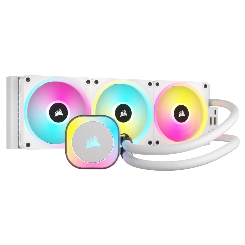 CORSAIR ICUE LINK H150I RGB WHITE ALL IN ONE 360MM CPU LIQUID COOLER (CW-9061006-WW)