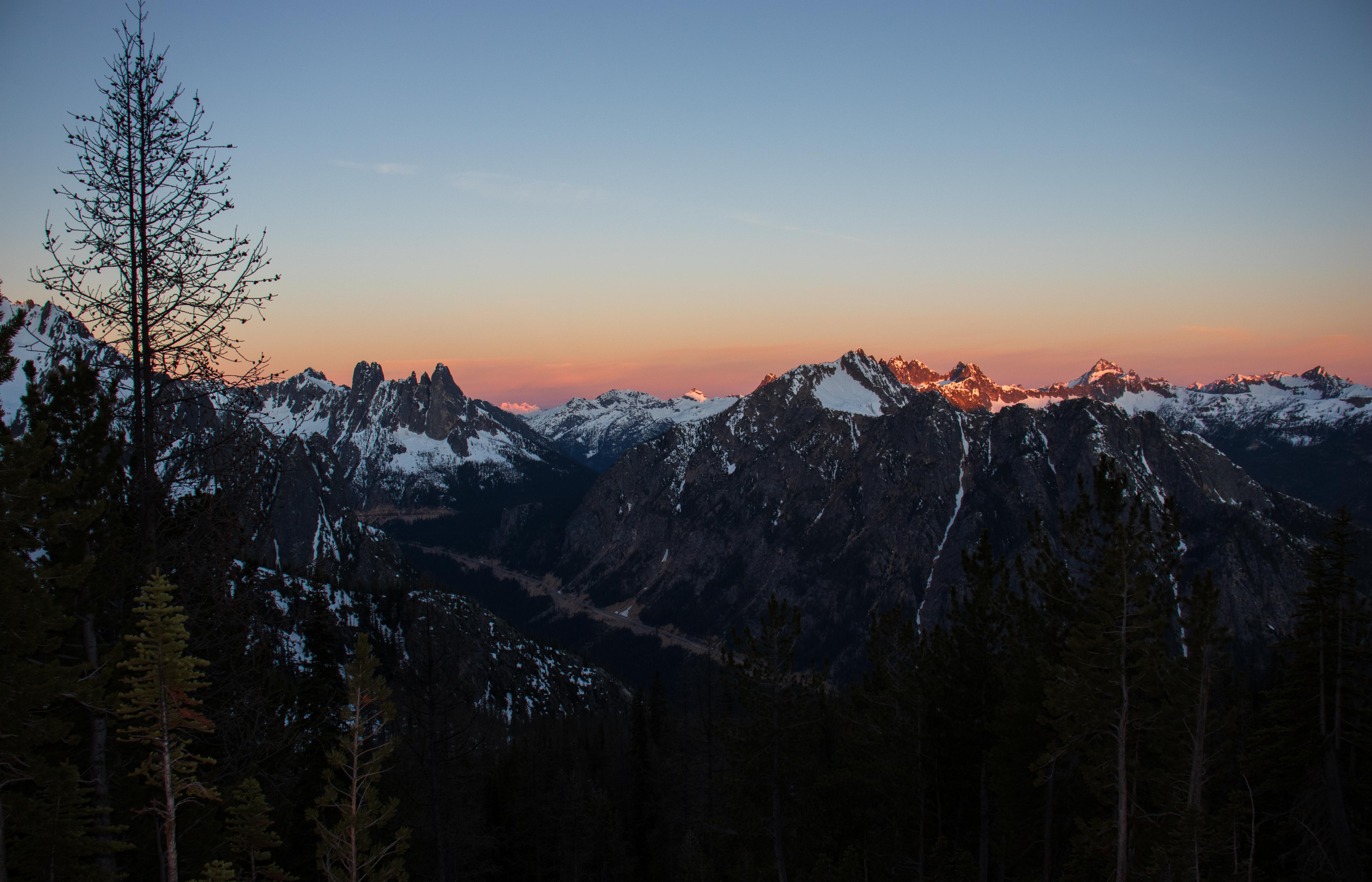 A beautiful sunrise from the mountain