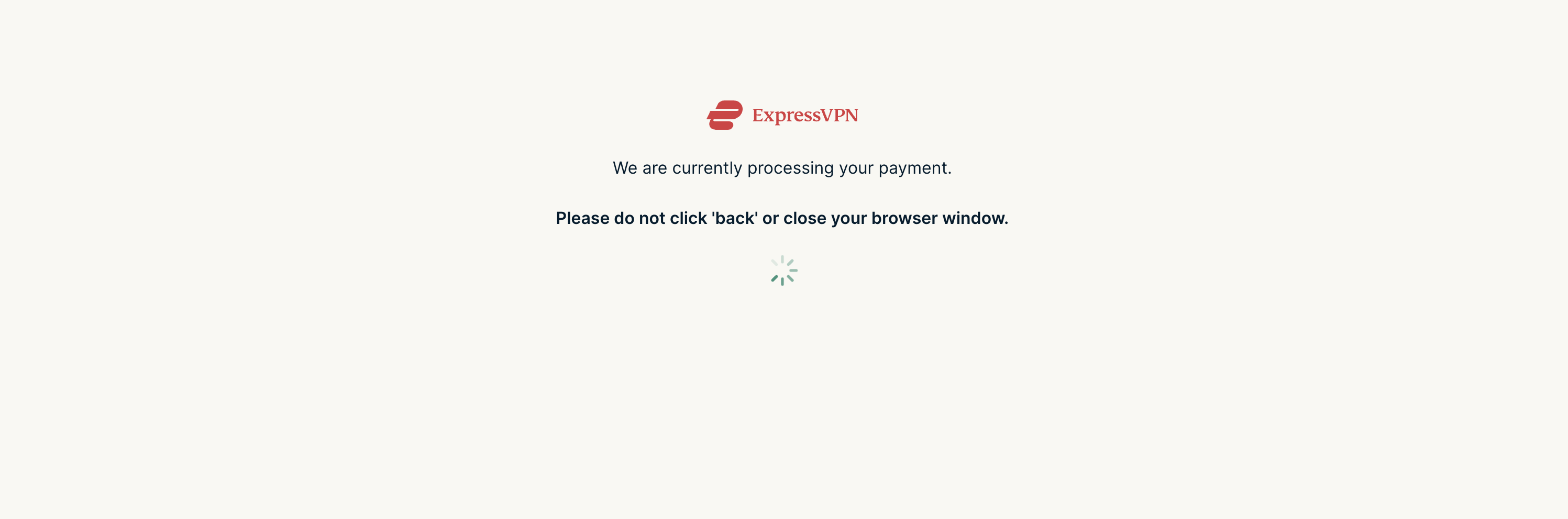 Processing payment