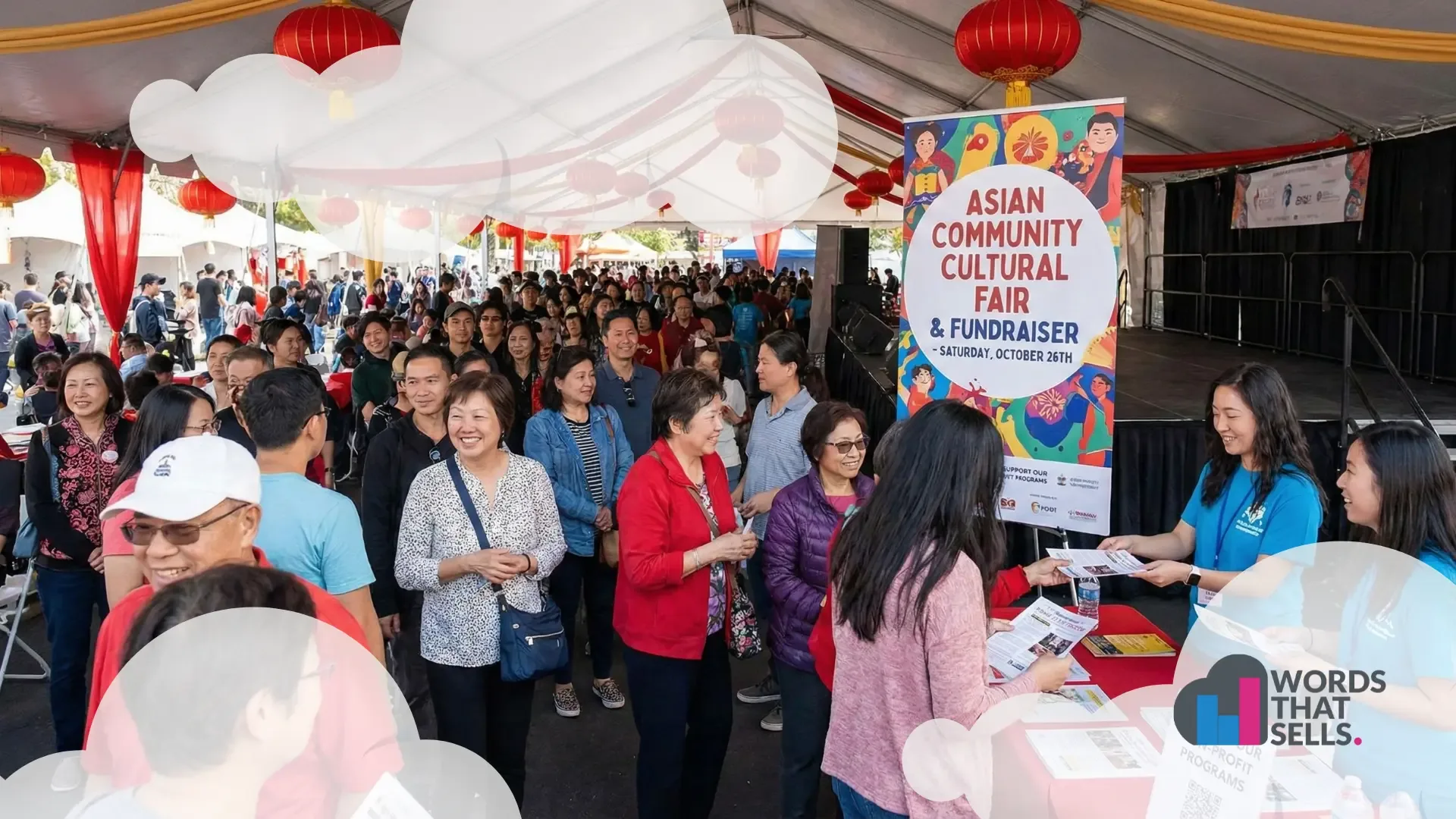 An audience at a local community event