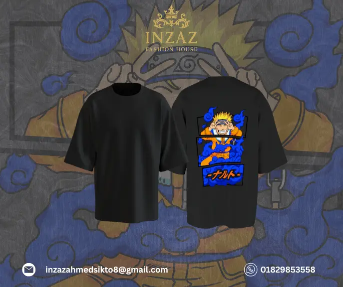 🌀 Naruto Oversized Drop Shoulder Tee 🌀 2